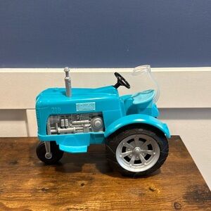 2017 Mattel Barbie Tractor - Blue with Barbie holder attached
